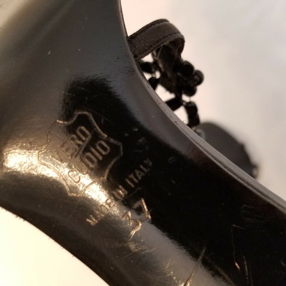 Missoni Beadwork Stiletto Heel Sandals in Black Size 37 EUC - Picture 6 of 6